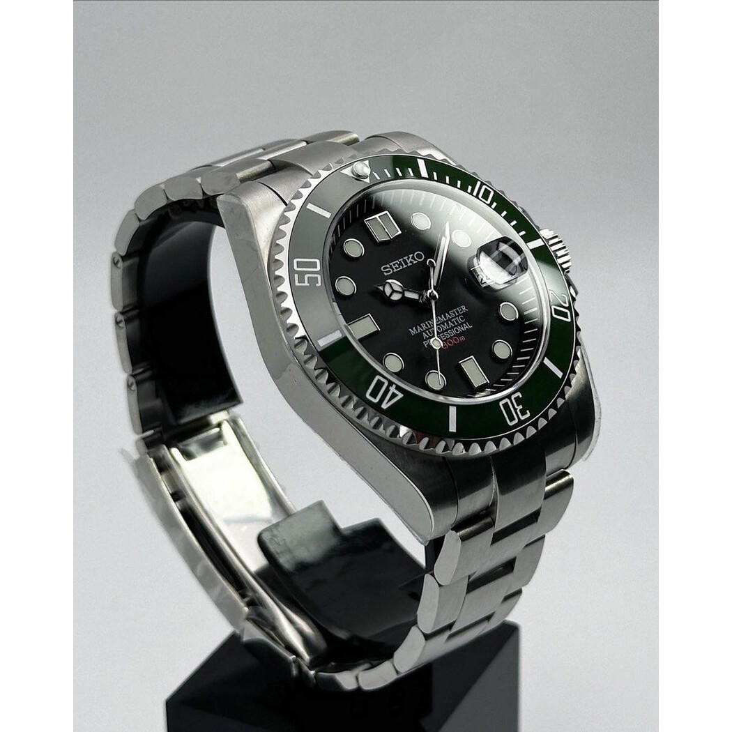 Custom Seiko Mod • Starbucks MarineMaster Submariner • 43mm